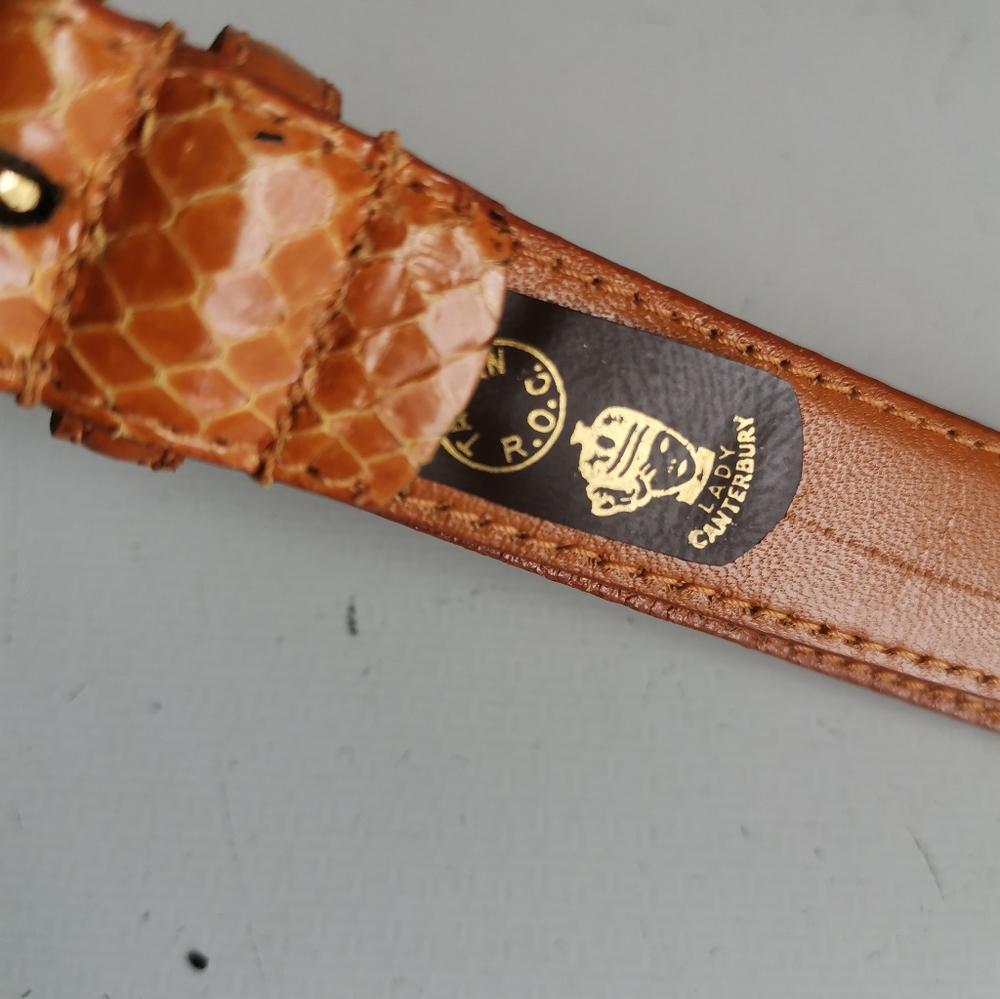 Canterbury Womens Genuine Snakeskin Belt - Picture 5 of 6